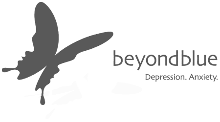 beyond blue logo grey