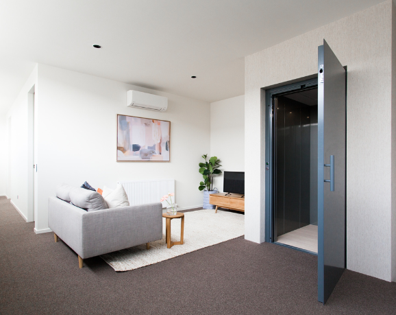 elevator in modern apartment