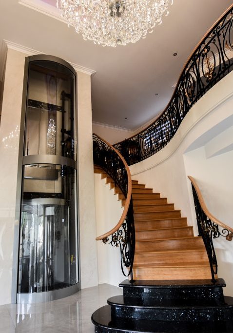 round panoramic home lift luxury home lift scaled e1619054581311